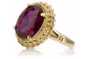 Ruby 14K Yellow gold Ring Vintage craft vrc068y